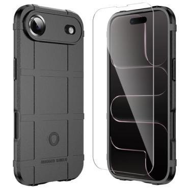 Imagem de LABILUS Capa protetora tática resistente ao desgaste resistente ao desgaste Rugged Shield de 2,4 m compatível com iPhone Air (6,5 polegadas) - preto escuro