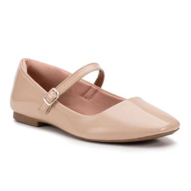 Imagem de Sapatilha Feminina Bico Quadrado Mary Jane Boneca Leve - Estilo Shoes,