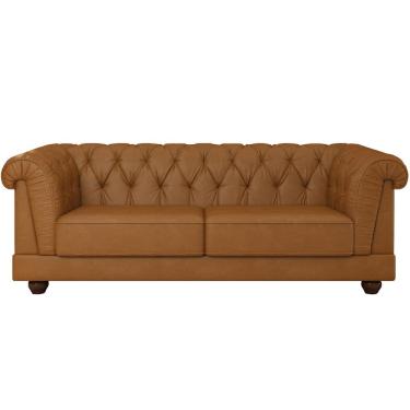 Imagem de Sofá 4 Lugares Sala de Estar Living 274cm Soho M03 Couríssimo Whisky - Lyam Decor