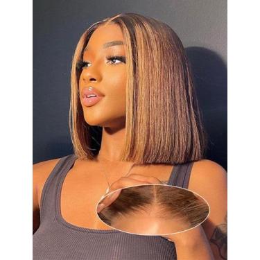 Imagem de Peruca Lealife Afro Kinky Curly 30 cm Ombre Highlight 4/27 200%