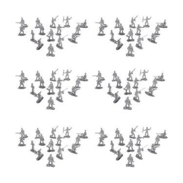Imagem de 200pcs soldado estatueta brinquedos soldado moldes guerreiro guerreiro