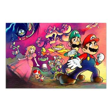 Imagem de Quebra Cabeça Personalizado Mario e Luigi 120 Peças - Pomps Geek