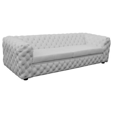 Imagem de Sofá 4 Lugares Astúria 280cm Couro Branco - Gran Belo