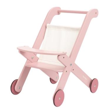 Imagem de Brinquedo De Madeira Carrinho De Boneca Rosa Büp Baby