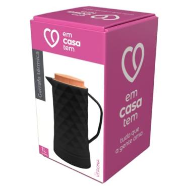 Imagem de GARRAFA TERMICA VERONA PRETA 1L - CM6