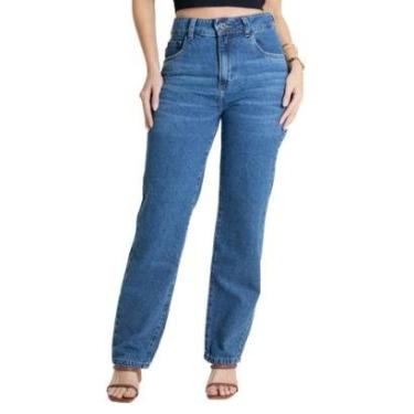 Imagem de Calça Jeans Sawary Reta - 280296 - Azul medio 46-Feminino