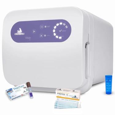 Imagem de Autoclave Vitale Class 5 Litros Aço Inox Cristófoli com 100 Envelopes, 10 Teste Biológico