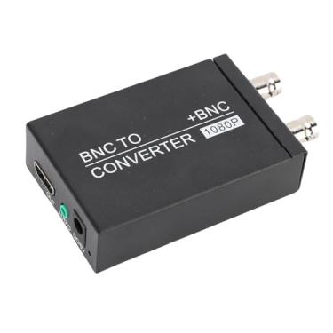 Imagem de Heayzoki Conversor de Interface Multimídia BNC para HD, Converte Sinal BNC Em Som de Vídeo HD 1080P Com Caixa de Metal Resistente, para Transmissão de TV LED Com Projetor de Câmera