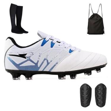 Imagem de Kit Futebol de Campo Chuteira + Mochila + Meião e Caneleira - Light, B