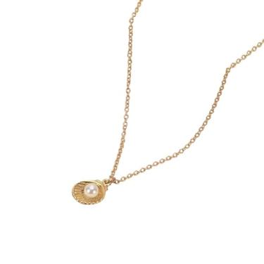 Imagem de Colar Concha do Mar com Pérola Dourado