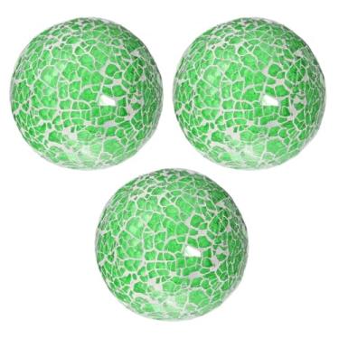 Imagem de AKEIE Bola decorativa premium de 8 cm para tigelas de centro de mesa, esfera de mosaico de vidro, esferas decorativas para vasos, decoração de mesa de jantar, festa de casamento, Natal, festa de