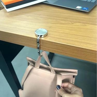 Imagem de 1 Suporte - Gancho - Porta Bolsa Dobrável Portátil De Mesa Pendurar Sacolas