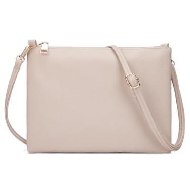 Imagem de higouta Bolsas pequenas transversais femininas modernas bolsas de ombro de couro PU com alça ajustável