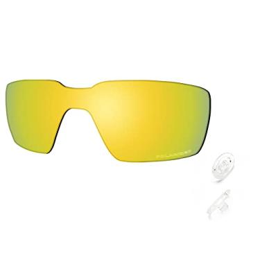 Imagem de SAUCER Lentes de reposição premium e kits de borracha para óculos de sol Oakley Probation OO4041 High Defense - ouro 24K polarizado