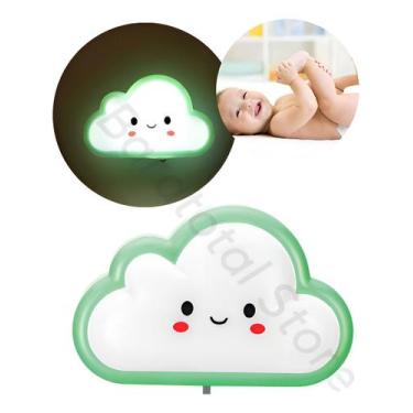 Imagem de Abajur De Tomada Quarto Bebe Criança De Nuvem Luminaria Mini Cor da es