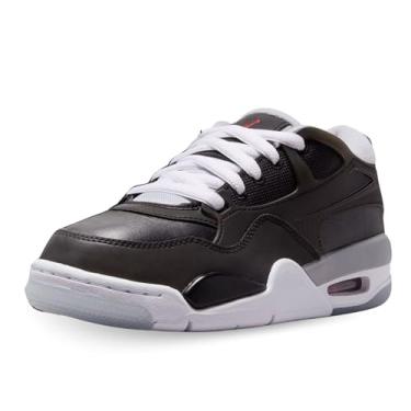 Imagem de Tênis infantil Air Jordan 4 RM (HV5187-010, preto/cinza lobo/branco/vermelho-fogo), Preto/cinza lobo/branco/vermelho fogo, 5.5 Big Kid