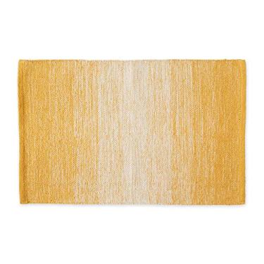 Imagem de DII Tapete de algodão trançado, tapetes de área para cozinha, quarto, banheiro ou entrada, tapete pequeno, 2x3, ombré mel dourado