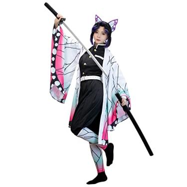 Imagem de Nuoqi Fantasia de cosplay de caçador, fantasia de cosplay de anime japonês, fantasia de Halloween, Borboleta, XP