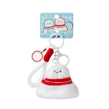 Imagem de Chaveiro, raquete de badminton de pelúcia com design de peteca