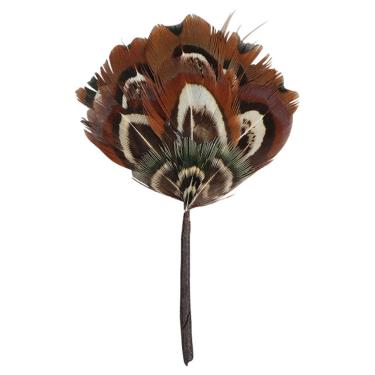 Imagem de Móveis de casa de bonecas em miniatura, decoração de ventilador de penas, escala 1:12