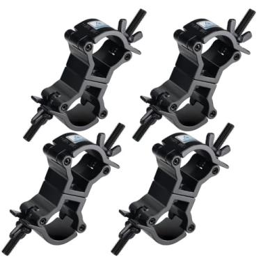 Imagem de 4 peças de braçadeira de iluminação de alumínio, acopladores giratórios de palco para luzes de DJ