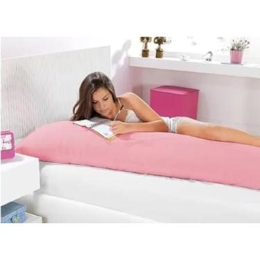 Imagem de Travesseiro Corpo 100% Silicone Xuxão Grande 1,35 x 0,48M - Rose