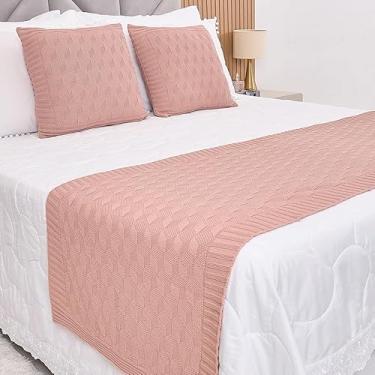 Imagem de Manta Tricot Cama Casal 3d - Somente a Peseira(Rosê,Queen)