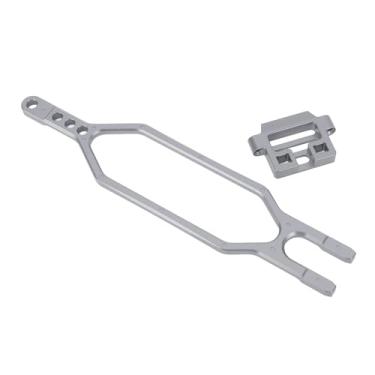 Imagem de Placa de fixação de bateria RC de liga de alumínio para BL 2S SLASH 4X4 1/10, força estrutural aprimorada, fácil instalação para amadores (azul celeste) (Cor Ti)