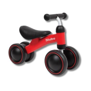 Imagem de Bicicleta De Equilibrio Infantil Blubu 4 Rodas Sem Pedal (Vermelho)