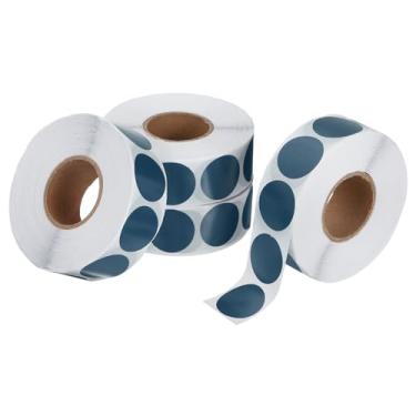 Imagem de PATIKIL 4000 peças de adesivos coloridos de 4 rolos, adesivos circulares de 1,9 cm, etiqueta de codificação para escritório, negócios, quintal, venda de garagem, decoração de casa, cinza, azul