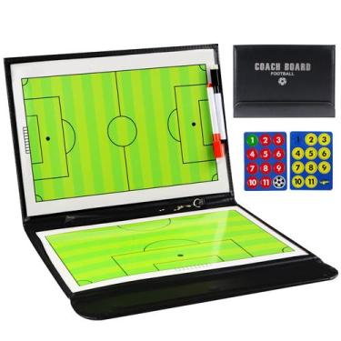 Imagem de Tablero Táctico Plegable Magnético para Entrenadores de Fútbol LEAP