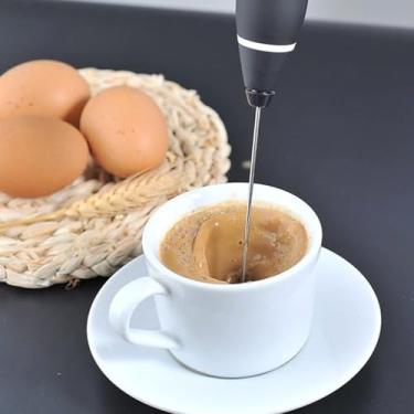 Imagem de Mixer Culinário 2 em 1 Portátil Batedor Misturador De Chantilly Bedidas Ovos Inox Leve e Fácil de Limpar Cozinha Utensílios