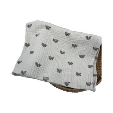 Imagem de Cobertor De Musselina De Algodão Com Estampa Floral Para Bebê Recém-Na