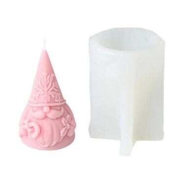 Imagem de Molde De Silicone Para Vela De Natal 3D, Padrão De Inverno Do Papai No