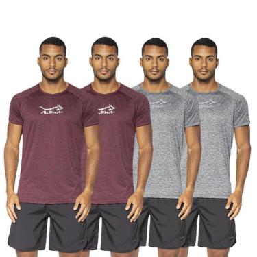 Imagem de Kit 4 Camisetas Fluid Move Dry Alpha Co Masculina-Masculino