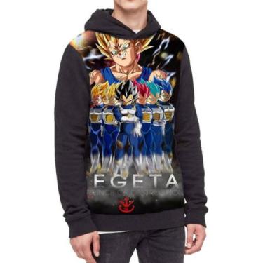 Imagem de Moletom Com Capuz Vegeita Dragon Ball Ref:781 - smoke, Preto, GG