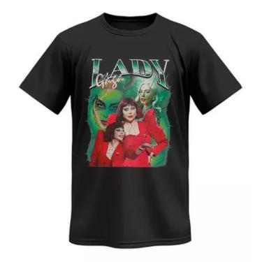 Imagem de Camiseta Estampada Lady Gaga Arte Estilo Alternativo Retro - Dinka, P,