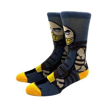 Imagem de Meias Longas Masculinas Com Personagens De Desenho Animado Confortávei