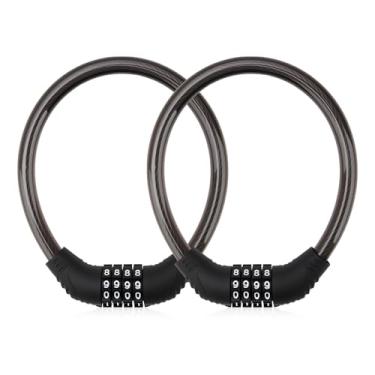 Imagem de KAKUPPA 2 peças de trava de geladeira, combinação de 4 dígitos, peça de geladeira de alta segurança para geladeiras de porta francesa, fácil de instalar e usar, compatível com a maioria dos