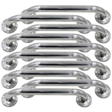 Imagem de Barra de Apoio para Parede em Aço Inox 24mm de Diâmetro Segurança e Acessibilidade (10, 30cm)