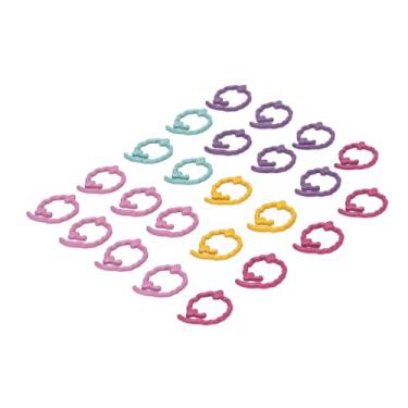 Imagem de KUIDAMOS Marcadores de Ponto de tricô de Metal Conjunto de Padrão de Ovelha Em Espiral para Projetos de Artesanato Pacote de 24 Peças para Tricotadores e Crochês (Colorido)