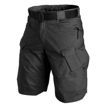Imagem de Shorts Táticos Impermeáveis Masculinos - Design Militar, Secagem Rápid