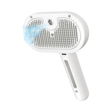 Imagem de Escova a Vapor Autolimpante Para Gatos E Cães Com Spray Para Cuidado D