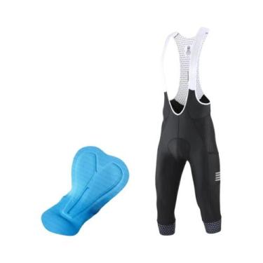 Imagem de Calças De Ciclismo Masculinas De Secagem Rápida 3/4 Com Almofada De Ge