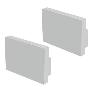 Imagem de Kit Acessórios Taschibra Para Perfil Sobrepor 1,4x2cm Vertex 20 Branco