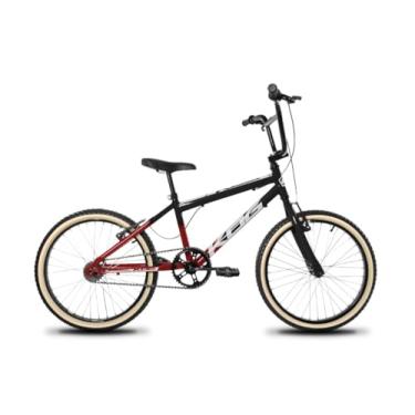 Imagem de Bicicleta infantil Aro 20 Masculina Freio V-Brake Modelo BMX Garfo Rigido,Vermelho Cereja Degrade Branco