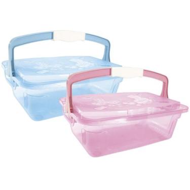 Imagem de Caixa Organizadora Infantil 5,6 Litros Adoleta, Rosa