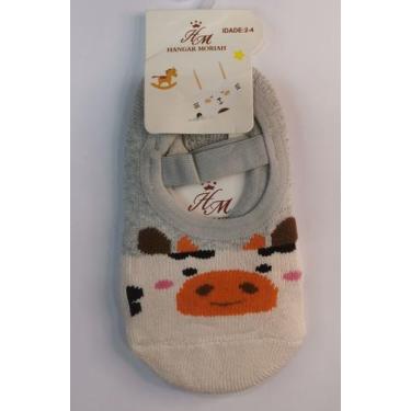 Imagem de Meia Sapatilha Pilates Infantil menino com Estampas Antiderrapante han