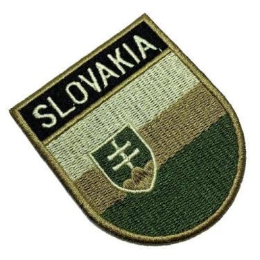 Imagem de BP0197ET03 Bandeira Eslováquia Patch Bordado Termo Adesivo - BR44