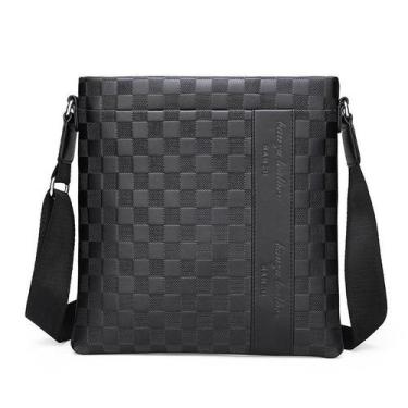 Imagem de Bolsa Messenger de couro para homens, bolsa tiracolo 26x2x27cm - yiwei